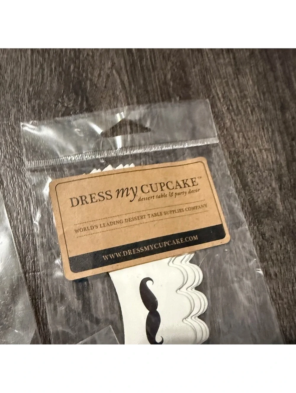 Dress my cupcake mustache party lot 5 bundles gag gift cake